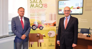 Javier Iglesias, presidente de la Diputación de Salamanca y el diputado de Agricultura y Ganadería, Román Hernández