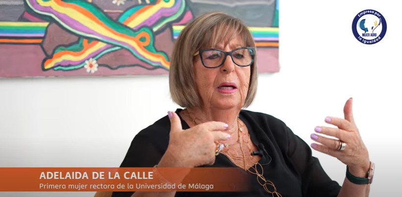 Adelaida de la Calle, primera mujer Rectora de la Universidad de Málaga